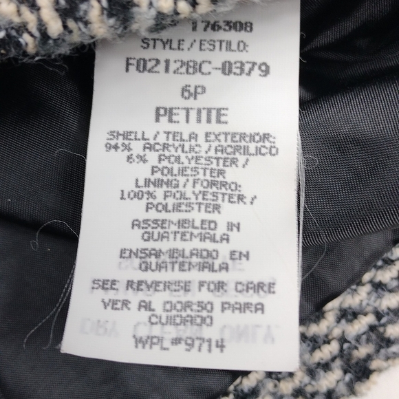 Sag Harbor Petite women's size 6P button down blazer - Picture 6 of 10